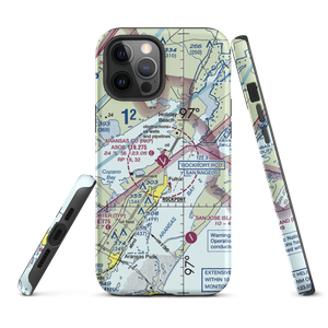 Aransas County Airport (RKP) VFR Sectional  Tough iPhone Case