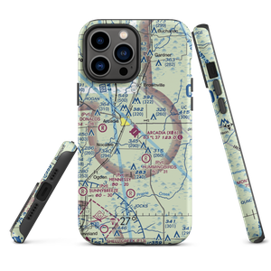 Arcadia Municipal Airport (X06) VFR Sectional  Tough iPhone Case