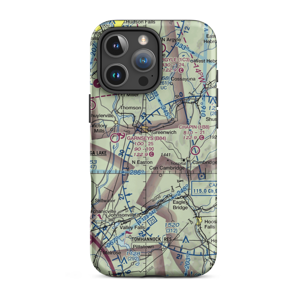 Archdale Meadows Airport (NY63) VFR Sectional  Tough iPhone Case iPhone 16 Pro Max model shown