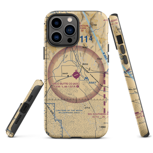 Arco Butte County Airport (AOC) VFR Sectional  Tough iPhone Case