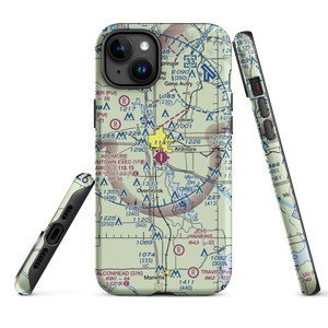 Ardmore Downtown Executive Airport (1F0) VFR Sectional  Tough iPhone Case