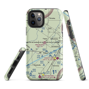 Ark-Mo Airport (AR93) VFR Sectional  Tough iPhone Case