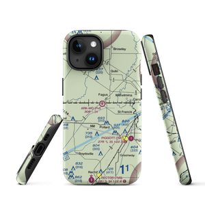 Ark-Mo Airport (AR93) VFR Sectional  Tough iPhone Case