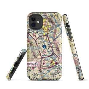 Asheville Regional Airport (AVL) VFR Sectional  Tough iPhone Case