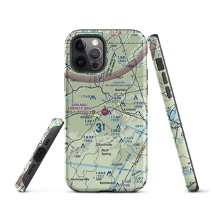 Ashland/Lineville Airport (26A) VFR Sectional  Tough iPhone Case