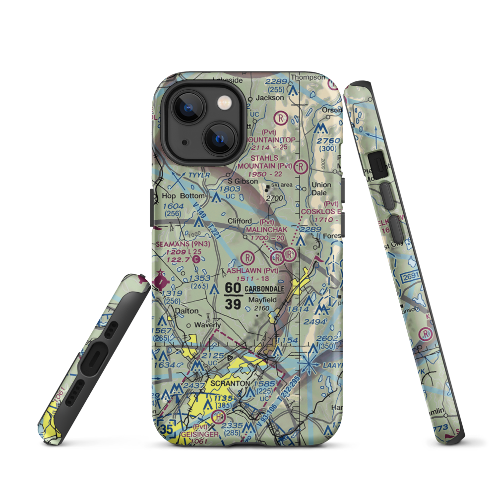 Ashlawn Airport (3PN1) VFR Sectional  Tough iPhone Case iPhone 13 model shown