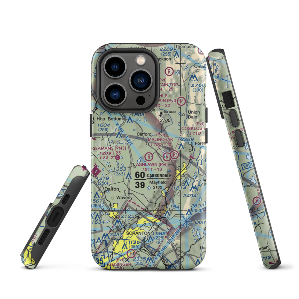 Ashlawn Airport (3PN1) VFR Sectional  Tough iPhone Case iPhone 13 Pro model shown