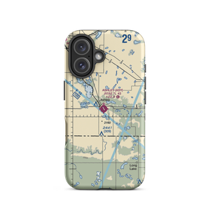 Ashley Municipal Airport (ASY) VFR Sectional  Tough iPhone Case