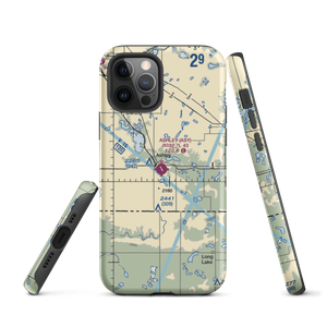 Ashley Municipal Airport (ASY) VFR Sectional  Tough iPhone Case