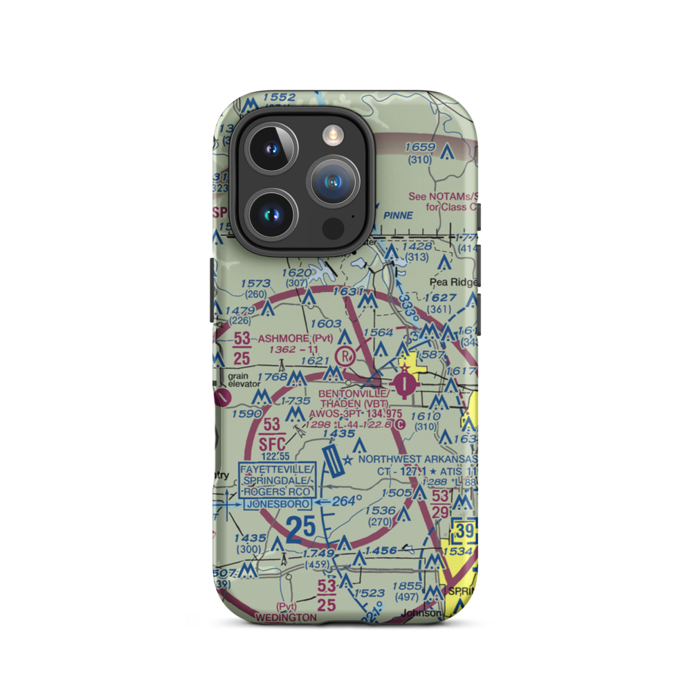 Ashmore Field (2AR5) VFR Sectional  Tough iPhone Case iPhone 16 Pro model shown