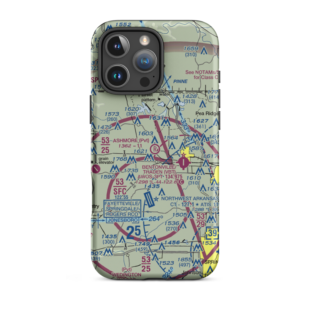 Ashmore Field (2AR5) VFR Sectional  Tough iPhone Case iPhone 16 Pro Max model shown