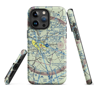 Athens Ben Epps Airport (AHN) VFR Sectional  Tough iPhone Case