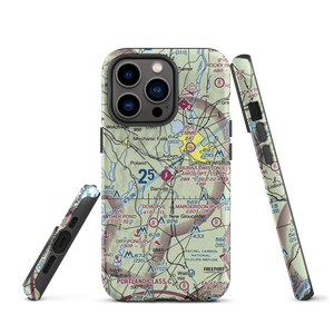 Auburn Lewiston Municipal Airport (LEW) VFR Sectional  Tough iPhone Case