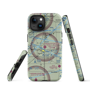 Aurora Municipal Al Potter Field (AUH) VFR Sectional  Tough iPhone Case