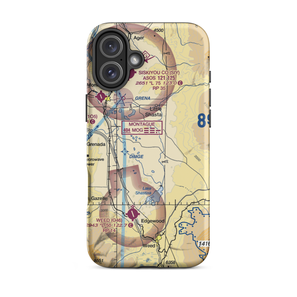 Avery Ranch Airstrip (US-0058) VFR Sectional  Tough iPhone Case iPhone 16 Plus model shown