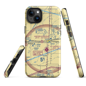 Aviation Acres Airport (23CD) VFR Sectional  Tough iPhone Case