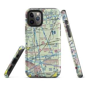 B & C Airport (IL99) VFR Sectional  Tough iPhone Case