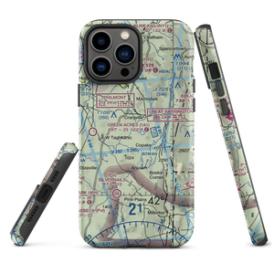 B Flat Farm Airport (3NK8) VFR Sectional  Tough iPhone Case