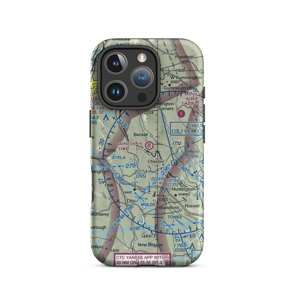 Baines Airport (3MA2) VFR Sectional  Tough iPhone Case iPhone 16 Pro model shown