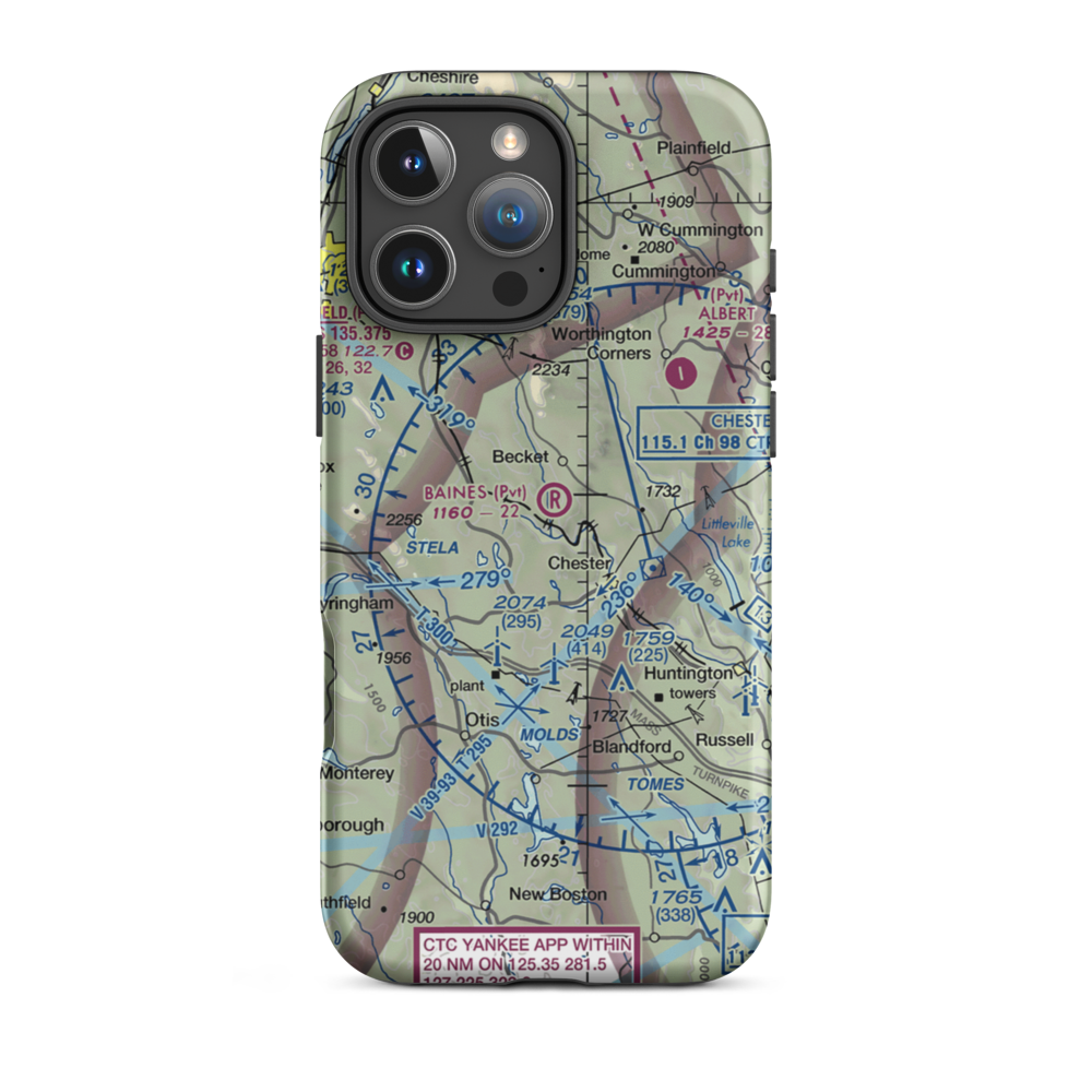 Baines Airport (3MA2) VFR Sectional  Tough iPhone Case iPhone 16 Pro Max model shown