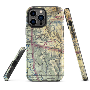 Baker & Hall Airport (77CL) VFR Sectional  Tough iPhone Case