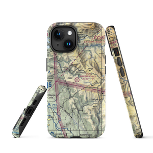 Baker & Hall Airport (77CL) VFR Sectional  Tough iPhone Case