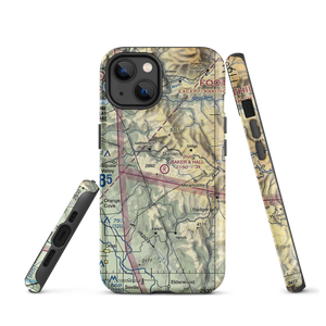 Baker & Hall Airport (77CL) VFR Sectional  Tough iPhone Case