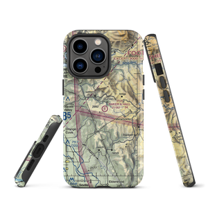 Baker & Hall Airport (77CL) VFR Sectional  Tough iPhone Case