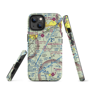 Bakers Field (MI88) VFR Sectional  Tough iPhone Case