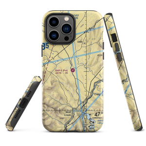 Bar E Airport (MT86) VFR Sectional  Tough iPhone Case