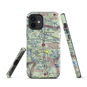 Baraboo Wisconsin Dells Airport (DLL) VFR Sectional  Tough iPhone Case