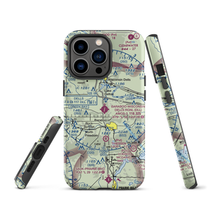 Baraboo Wisconsin Dells Airport (DLL) VFR Sectional  Tough iPhone Case