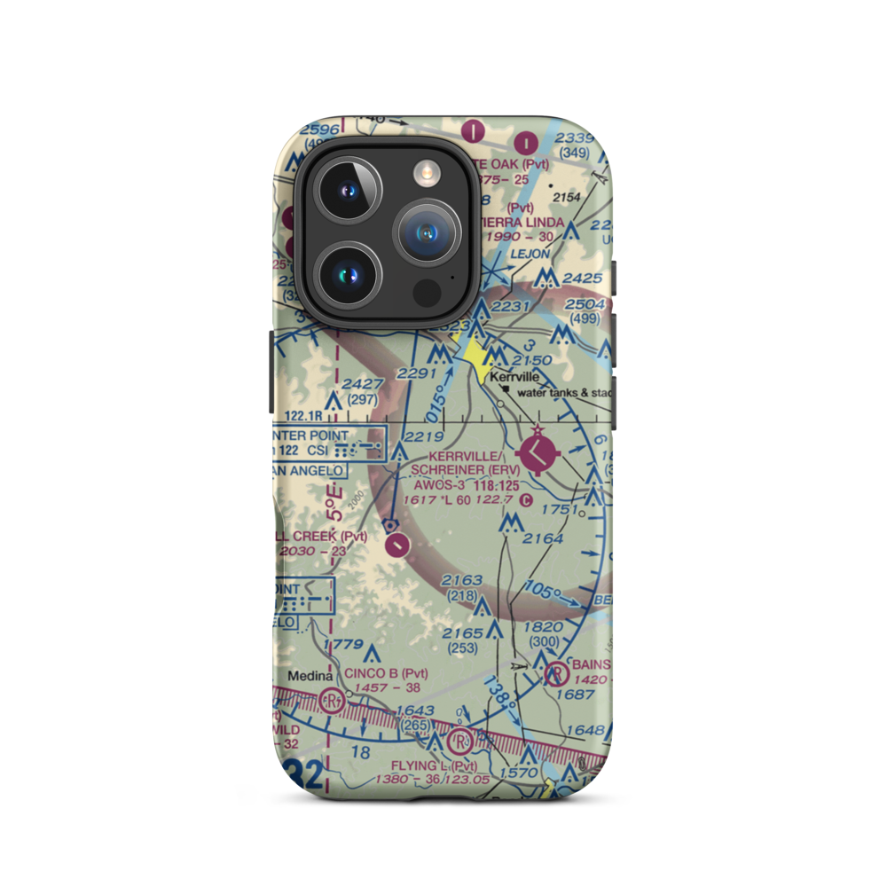 Barclay's Roost Airport (TA73) VFR Sectional  Tough iPhone Case iPhone 16 Pro model shown