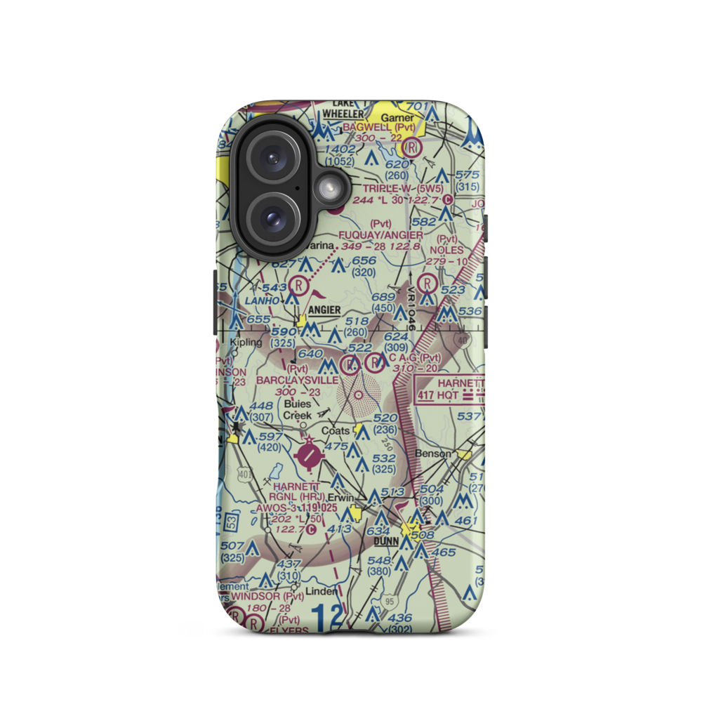 Barclaysville Field (NC44) VFR Sectional  Tough iPhone Case iPhone 16 model shown
