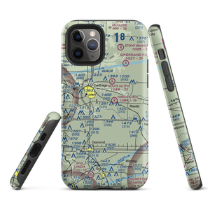 Barlet's Base Airport (MO33) VFR Sectional  Tough iPhone Case