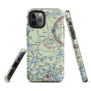 Barnes Farm Airport (23KY) VFR Sectional  Tough iPhone Case