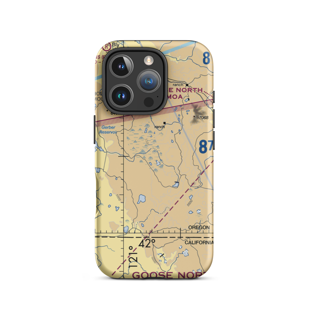 Barnes Valley Airport (US-0114) VFR Sectional  Tough iPhone Case iPhone 16 Pro model shown