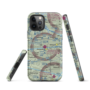 Barnesville Bradfield Airport (6G5) VFR Sectional  Tough iPhone Case