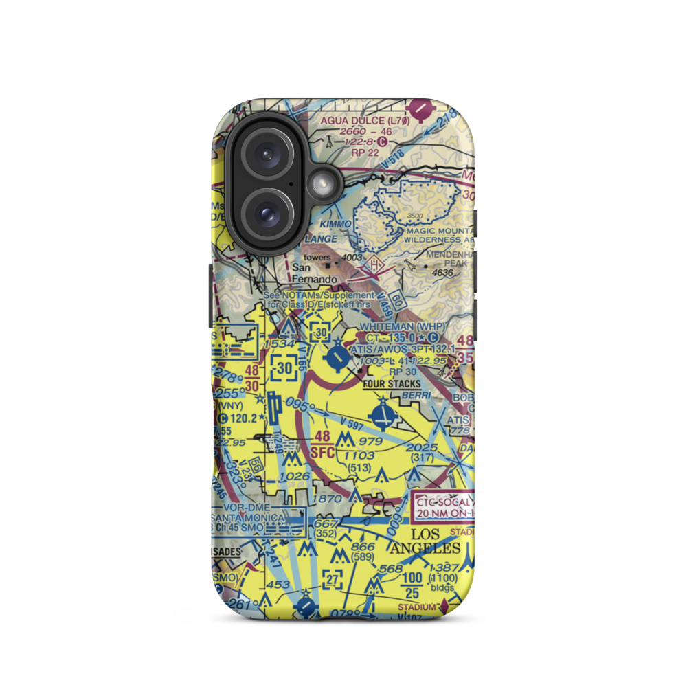 Barton Heliport (PAI) VFR Sectional  Tough iPhone Case iPhone 16 model shown