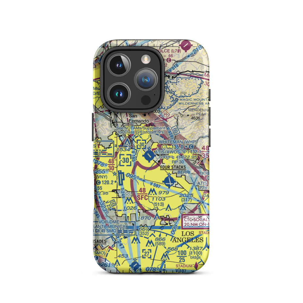 Barton Heliport (PAI) VFR Sectional  Tough iPhone Case iPhone 16 Pro model shown