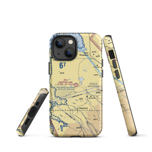 Barton Lake Ranch Airport (OR08) VFR Sectional  Tough iPhone Case