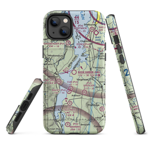 Basin Harbor Airport (B06) VFR Sectional  Tough iPhone Case