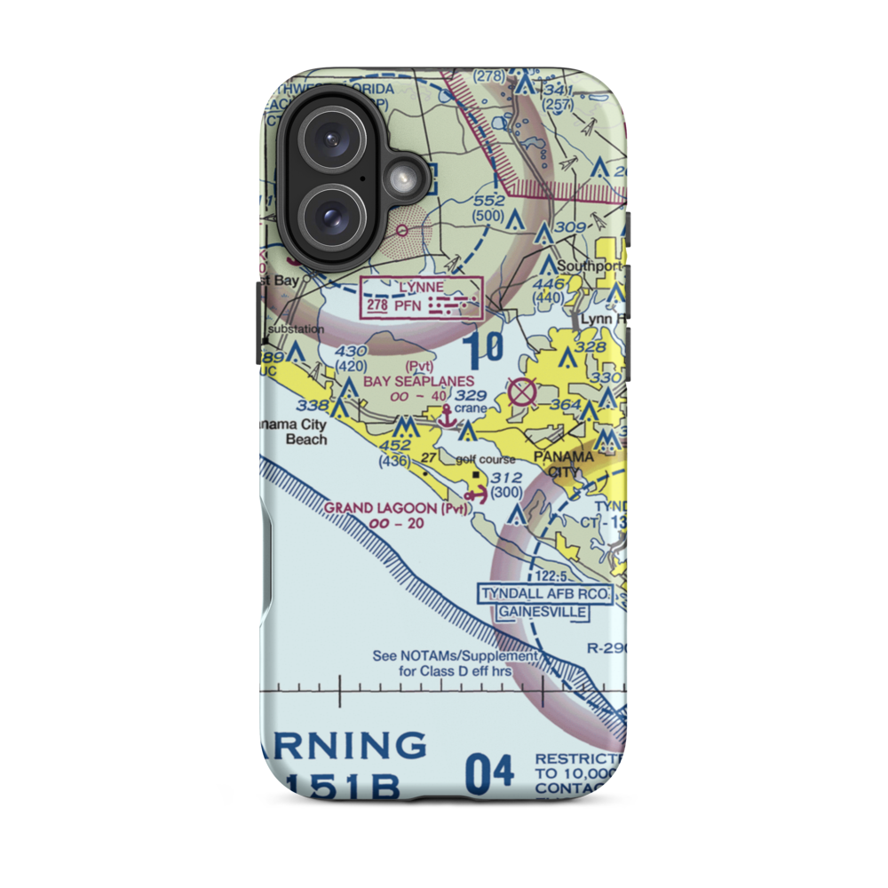Bay Seaplanes Seaplane Base (4FD4) VFR Sectional  Tough iPhone Case iPhone 16 Plus model shown