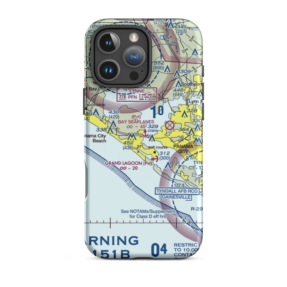 Bay Seaplanes Seaplane Base (4FD4) VFR Sectional  Tough iPhone Case iPhone 16 Pro Max model shown