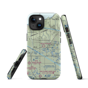 Bayfield County Airport (Y77) VFR Sectional  Tough iPhone Case