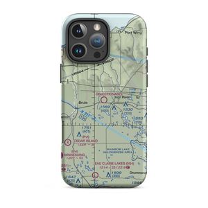 Bayfield County Airport (Y77) VFR Sectional  Tough iPhone Case