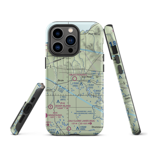 Bayfield County Airport (Y77) VFR Sectional  Tough iPhone Case