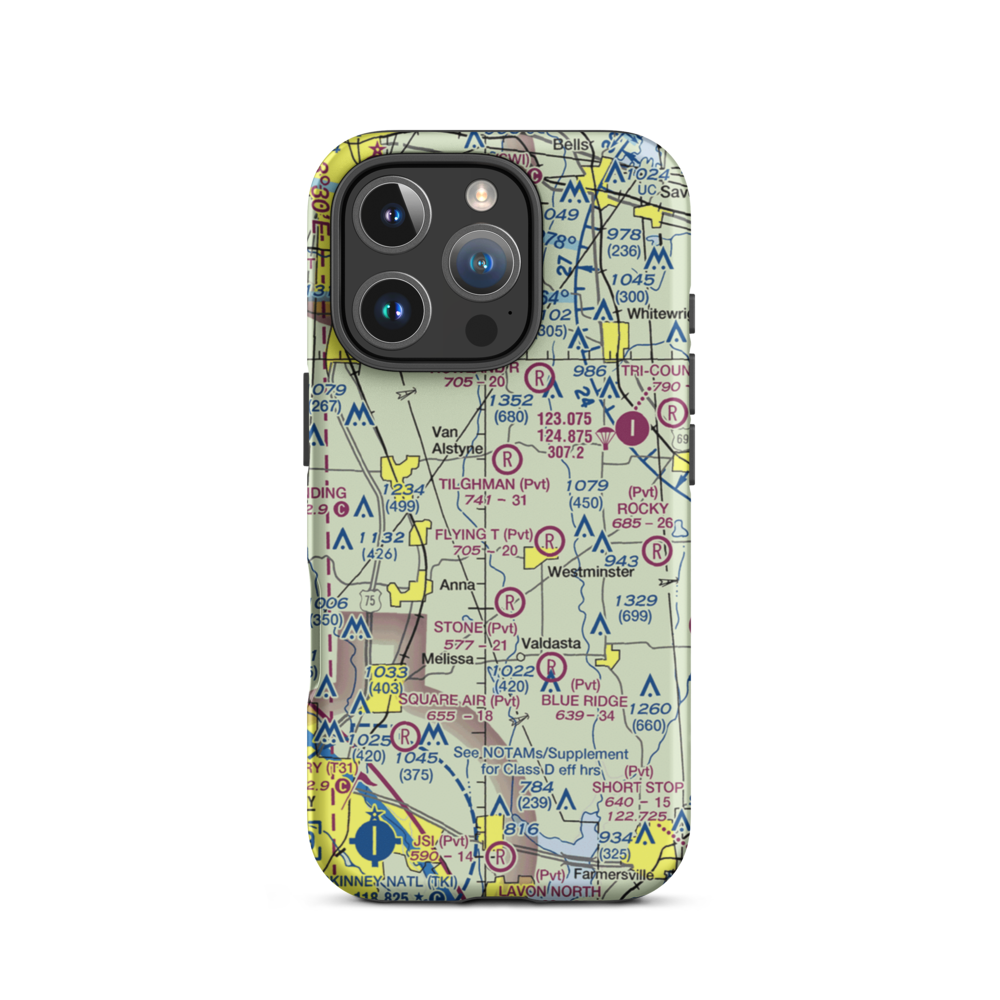 Baylie Airport (66XS) VFR Sectional  Tough iPhone Case iPhone 16 Pro model shown