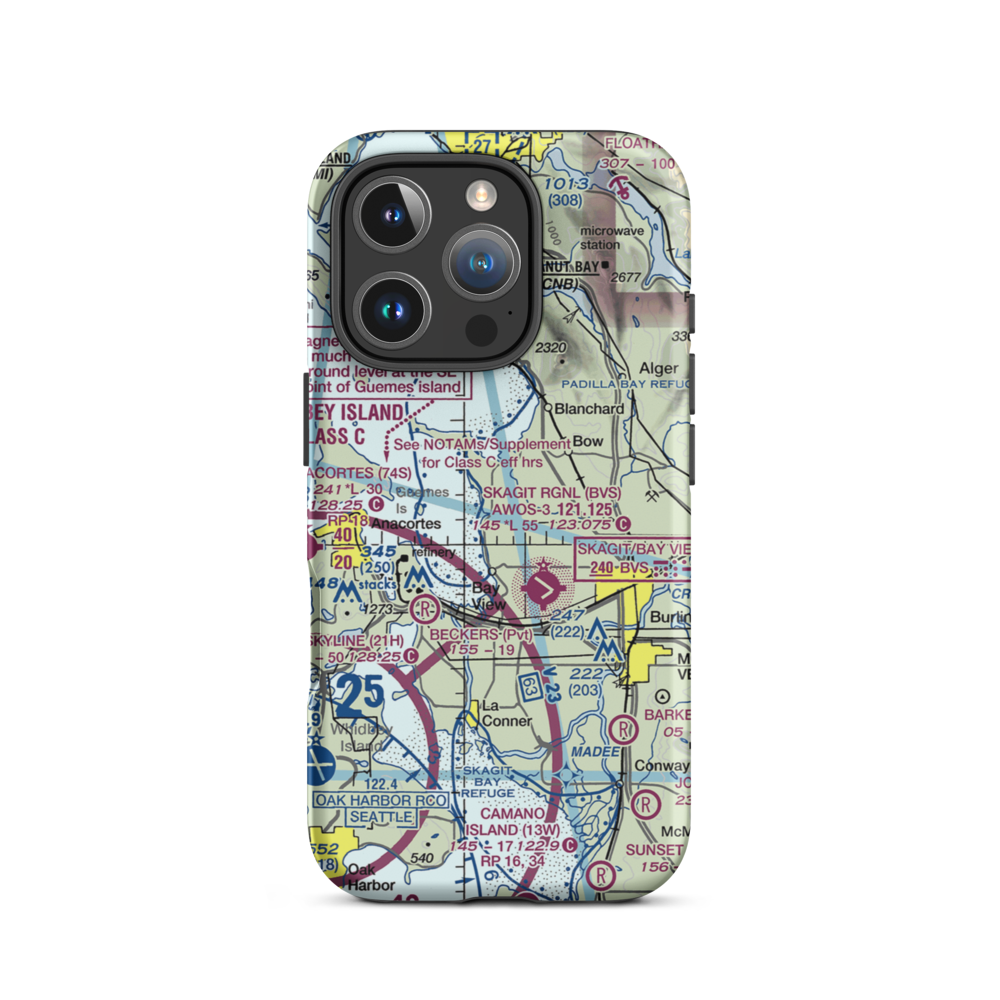 Bayview Farms Airport (WN51) VFR Sectional  Tough iPhone Case iPhone 16 Pro model shown