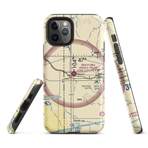 Beach Airport (20U) VFR Sectional  Tough iPhone Case